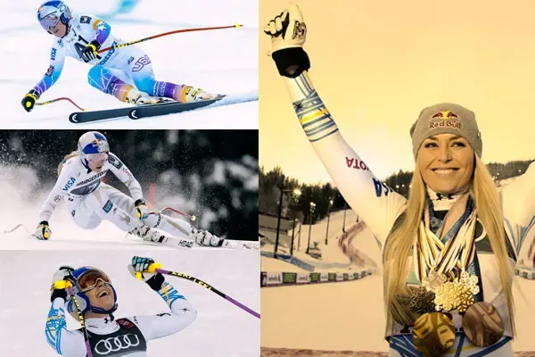 Una de las esquiadoras más famosas de todos los tiempos La esquiadora Lindsey Vonn