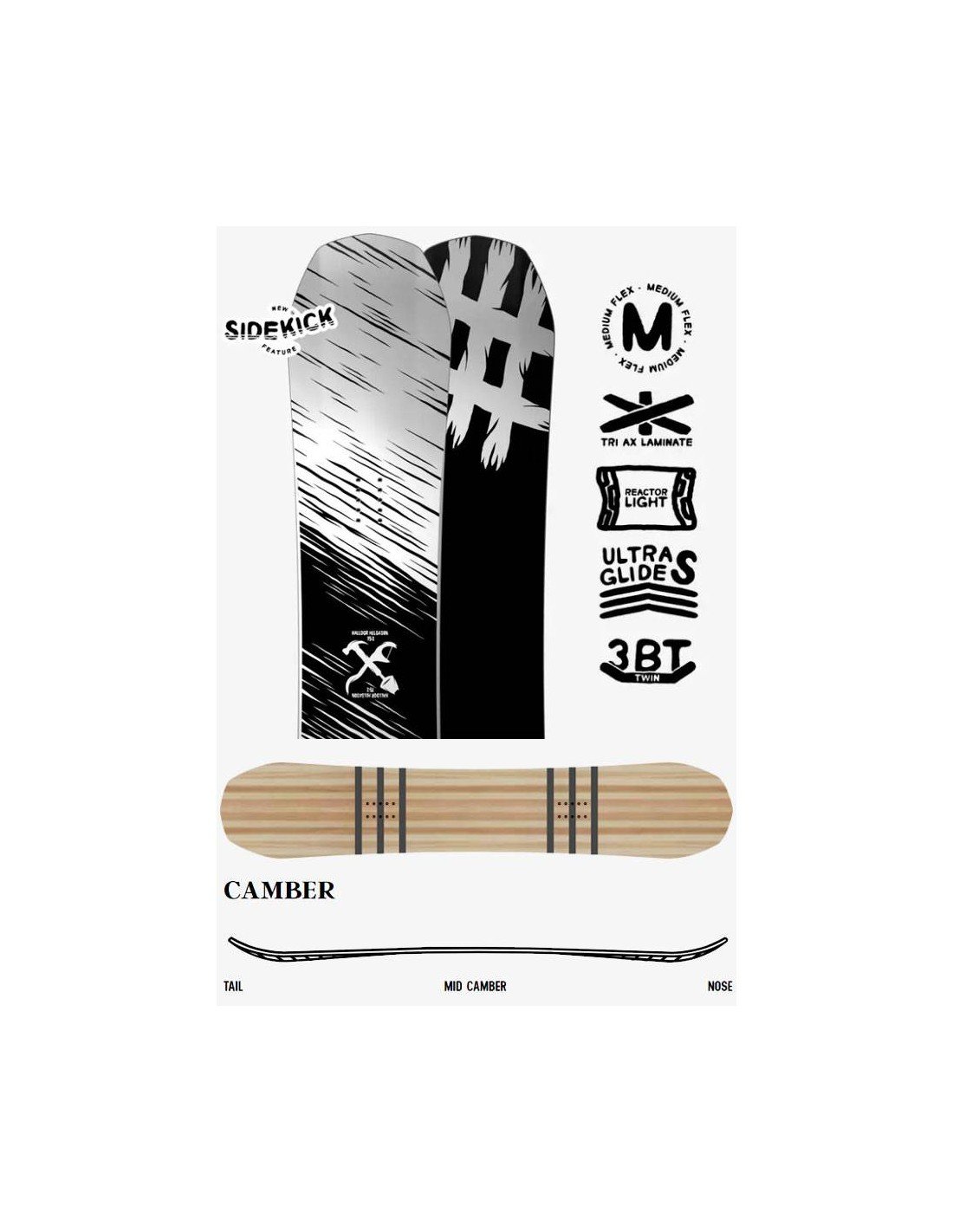 Snowboard Lobster Halldor Pro 2024 – Planche Homme Hyper Polyvalente, De 156 à 160 Cm