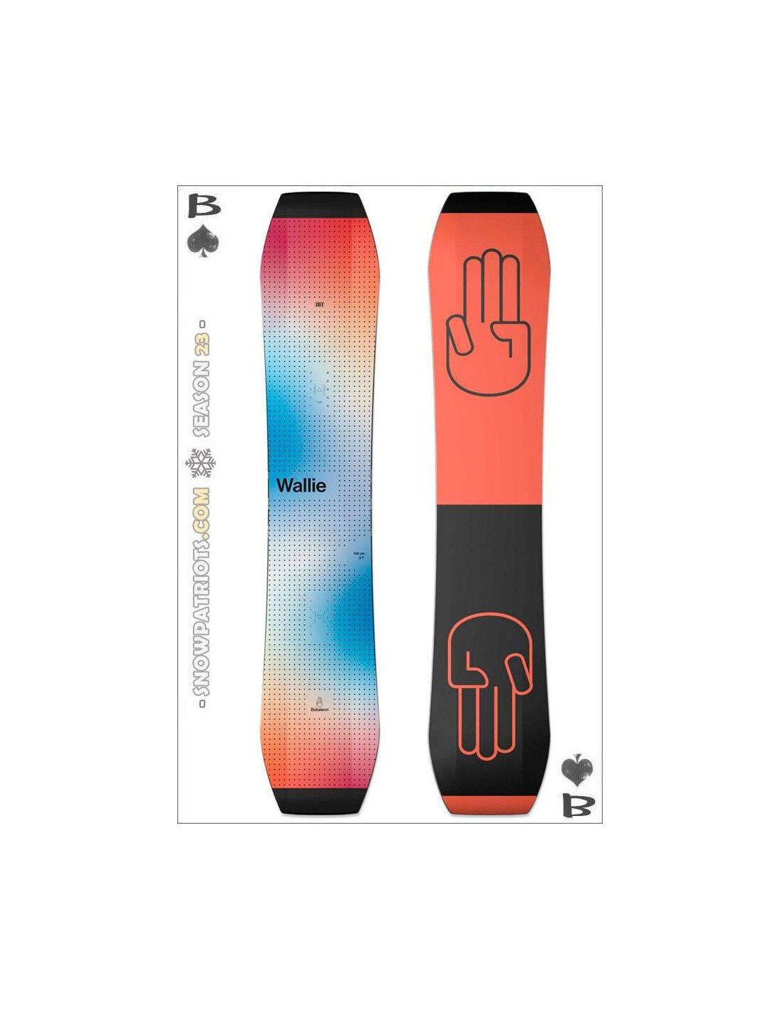 Bataleon Wallie 141cm 23-24 バタレオン01 Bataleon Wallie 2023 | Outlet Tablas Snow Hombre 2022/23